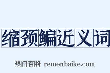 缩颈鳊近义词是什么意思的图片